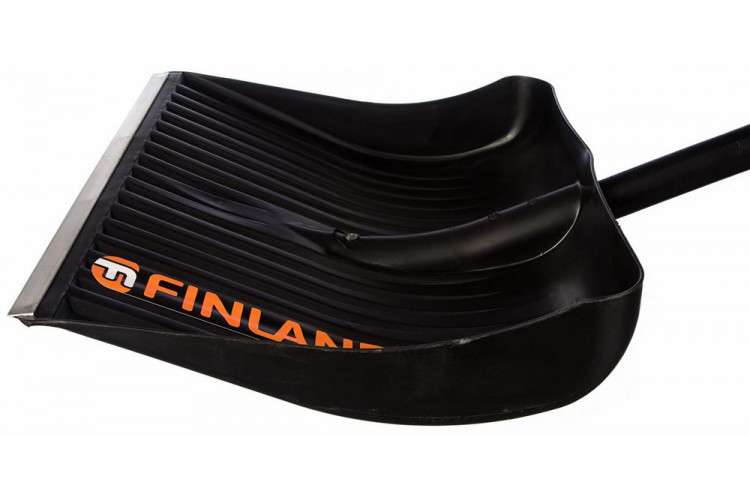 Лопата снеговая пластмассовая 490х410 с черенком, FINLAND 1023-Ч