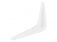 Уголок для полок (консольный кронштейн) 200х150мм белый