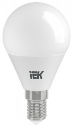 Лампа светодиодная ECO G45 шарообразная 5Вт 230В E14 3000К теплый белый, LLE-G45-5-230-30-E14 IEK