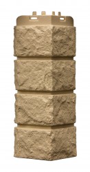 Угол наружный для панелей Колотый камень Песочный 392х153мм, Grand Line