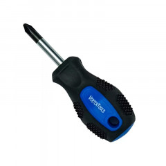 Отвертка крестовая PH2х38мм магнитная, двухкомпонентная ручка Vertextools 0050-6-38