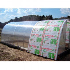 Сотовый поликарбонат 4мм Прозрачный 2,1х12м АктуальBIO СафПласт, 0,6кг/м2