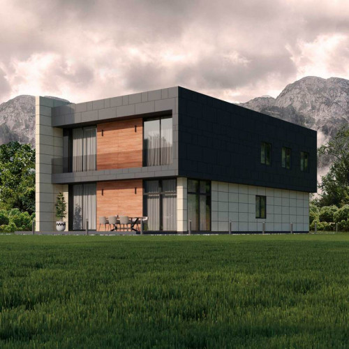 Фиброцементная плита Roofas Color Anthracite 10х1250х3000мм, 3.75м2