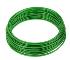 Трос стальной в ПВХ оплетке зеленый, 3мм, 20м РемоКолор 51-9-018