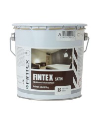 Краска Fintex Сатин, для стен и потолков, моющаяся, глубокоматовая, База А, 0,9л