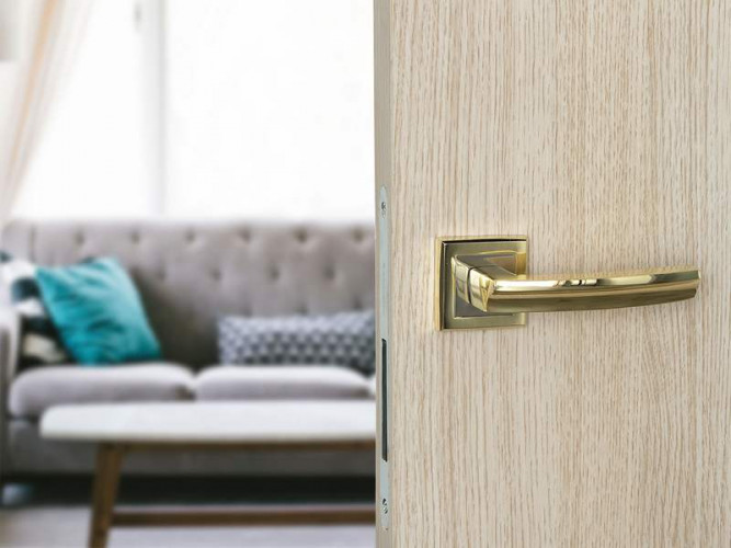 Ручка раздельная FZ 07 S квадратная GP золото