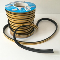 Уплотнитель самоклеящийся черный Remontix D50 12х10мм, 50м