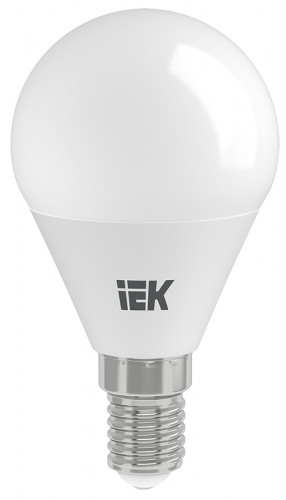 Лампа светодиодная G45 5Вт E14 4000К белый IEK