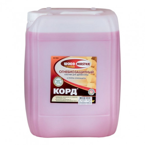 Огнебиозащита 2 группа, Woodmaster Корд розовый, 23кг