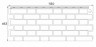Фасадная панель Кирпич клинкерный 463х1130мм (0,46м2), Керамический