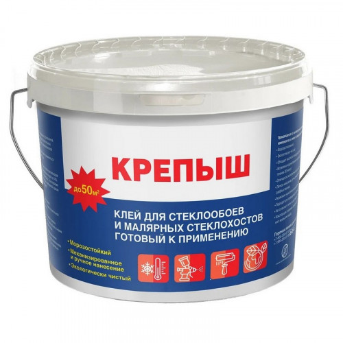 Клей готовый к применению для стеклообоев Крепыш 10кг KG10
