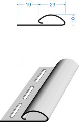 Планка финишная для винилового сайдинга 3000мм, карамель Деке PREMIUM