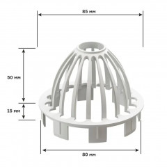 Сетка для водоотвода защитная, пломбир Деке PREMIUM