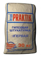 Штукатурка гипсовая Первая, 30кг Bergauf Praktik