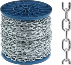 Цепь сварная короткозвенная оцинкованная DIN 766, 5мм (30м)