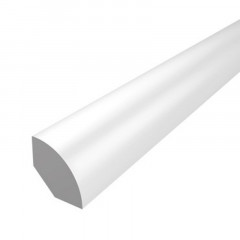 Галтель из ПВХ 10х10 мм белая, 2,7м