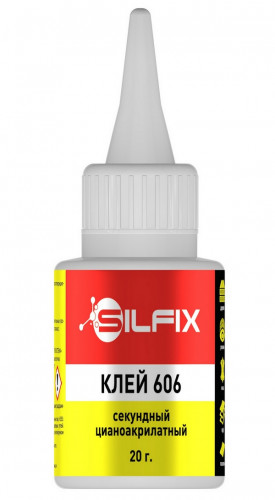 Клей цианоакрилатный Sila SILFIX 606 флакончик 20 гр. SF-606-20
