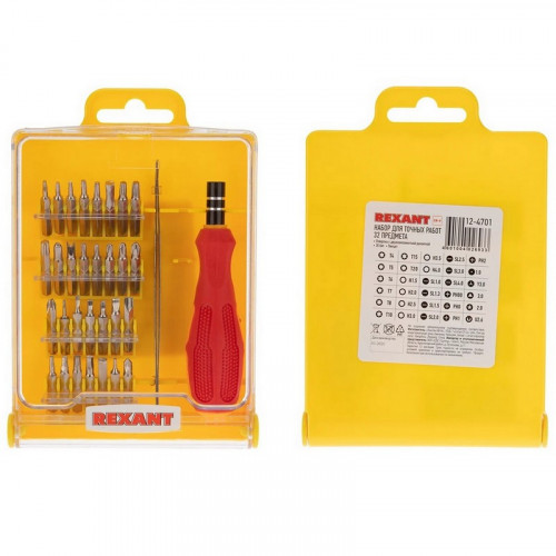 Набор отверток для точечных работ 32 предмета, Rexant 12-4701