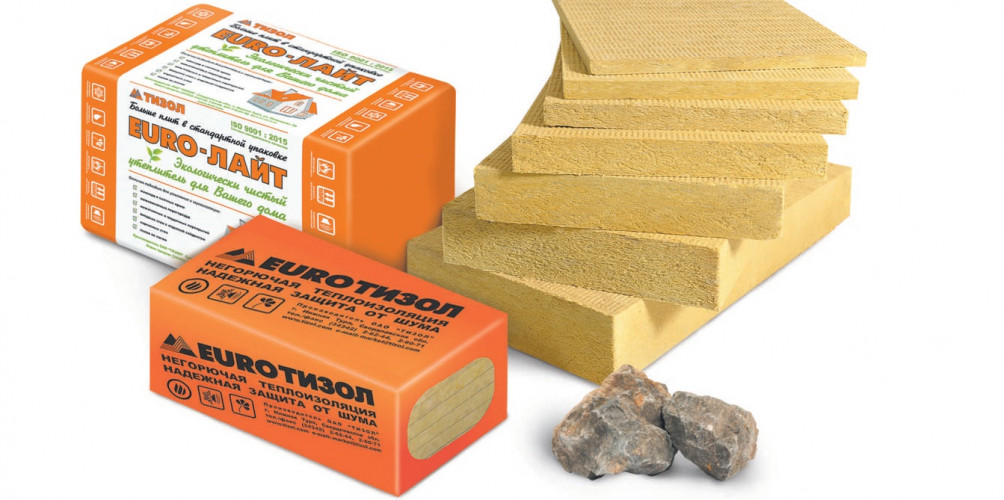 Теплоизоляция Евро Лайт 40кг/м3 (100*600*1000) 6шт. 3,6м2 (0,36м3) Тизол