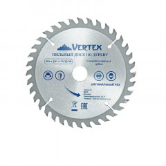 Диск пильный по дереву 160х22(20)мм, 36 зубов, Vertextools 160-36-22