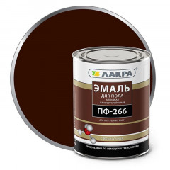 Эмаль ПФ-266 красно-коричневая Лакра 3кг