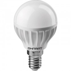 Лампа светодиодная ECO G45 шарообразная 8Вт 230В E14 6500К, OLL-G45-8-230-6.5K-E14 Онлайт