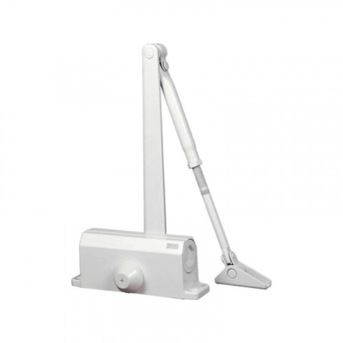 Доводчик 61302 белый (80-120кг) максимум 150кг, Шлосс