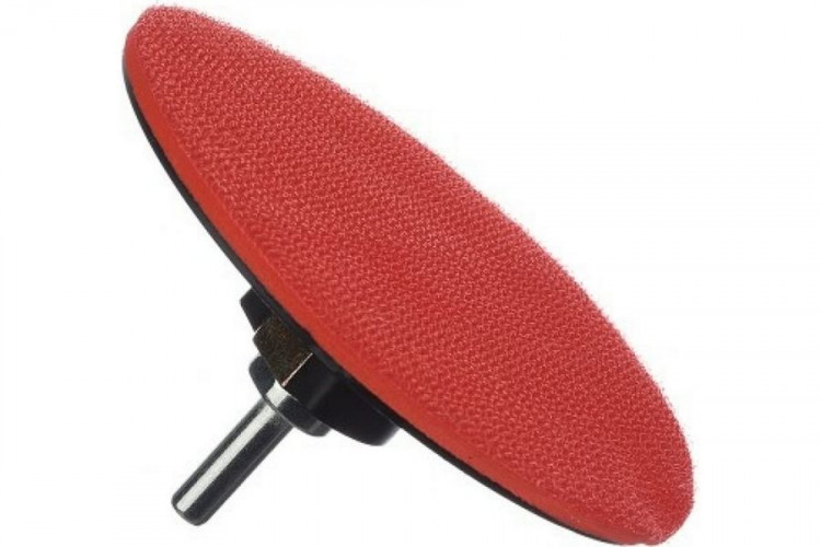 Насадка для дрели и УШМ, под липучку, М14, толщина 5мм, 125мм Vertextools 0077