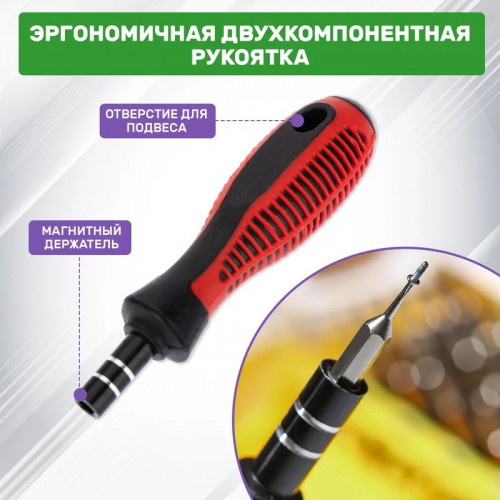 Набор отверток для точечных работ 37 предметов, Rexant 12-4702