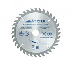 Диск пильный по дереву 160х32(30)мм, 36 зубов, Vertextools 160-36-32
