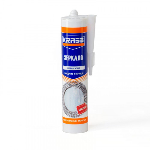 Клей Для зеркал Суперсильный, бежевый, KRASS (300мл)