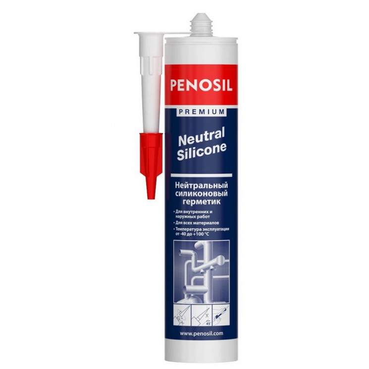 Герметик силиконовый нейтральный бесцветный Penosil Premium 280 мл