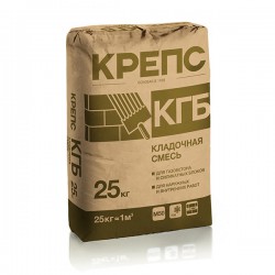 Кладочная смесь для газобетона и силикатных блоков КГБ КРЕПС 25 кг