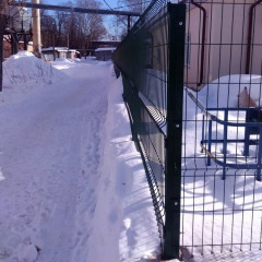 Крепление для забора (скоба и болт) М6х85мм зеленый Grand Line