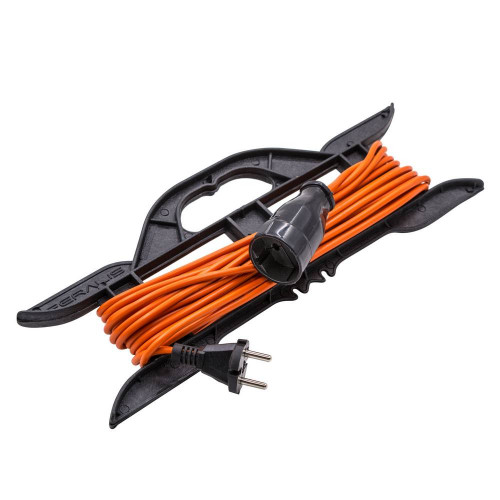 Удлинитель силовой на каркасе без заземления, 1 розетка, ПВС 2х1,5мм2, 16А, 3,5кВт, 10 метров