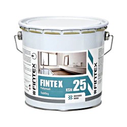 Краска Fintex КСМ 25, для стен и потолков, моющаяся, полуматовая, База А, 0,9л