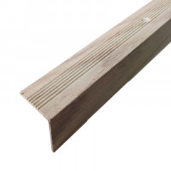 Угол 25х25х900мм Дуб Аляска алюминиевый Русский профиль
