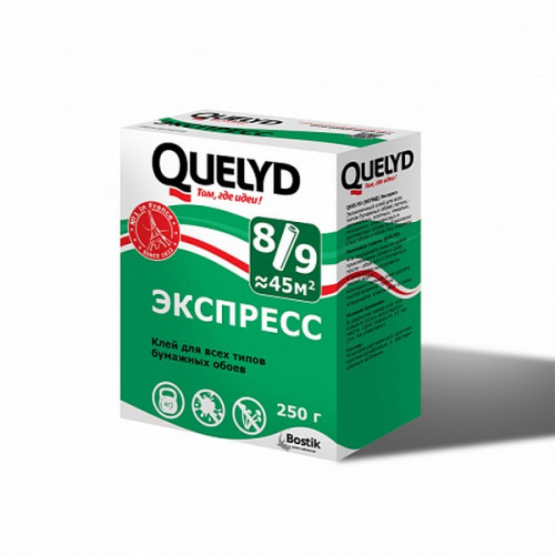 Клей для бумажных обоев Экспресс Quelyd 250гр