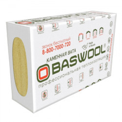 Теплоизоляция Baswool Вент Фасад 80 кг/м3 (100*600*1200) 3шт. 2,16м2 (0,216 м3)
