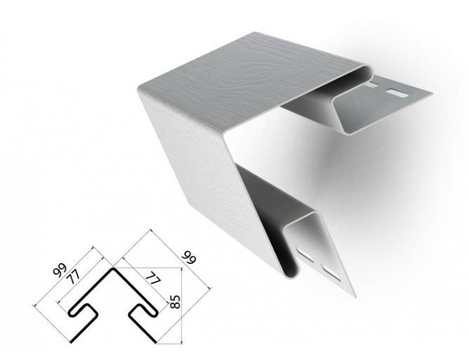 Внешний угол для винилового сайдинга 3000мм, слоновая кость Grand Line