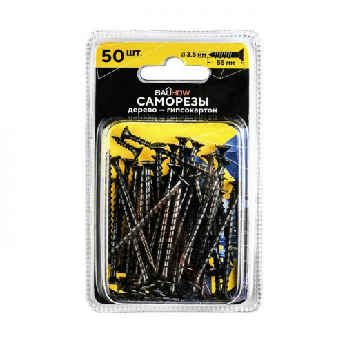 Саморез по дереву 3,5х55 Bauhow 50шт