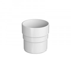 Муфта водосточной трубы ПВХ, Белый Оптима Технониколь 054384