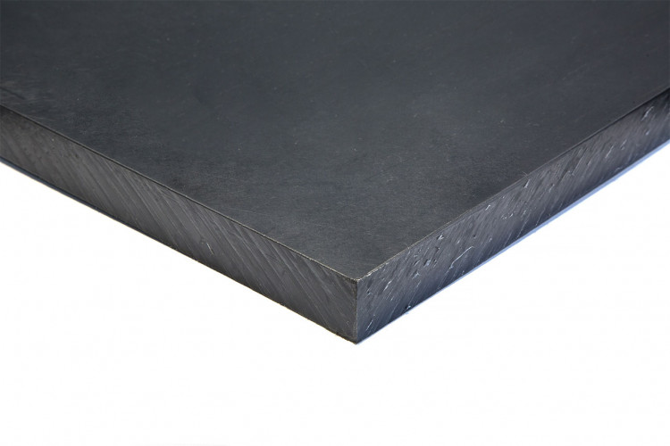 Полиэтилен низкого давления листовой ПНД 15мм 1500х3000мм Черный, без УФ, Polycorr