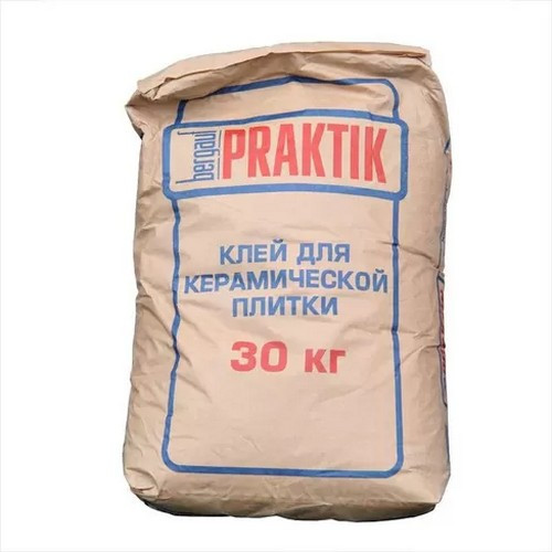 Клей для керамической плитки, 30кг Bergauf Praktik