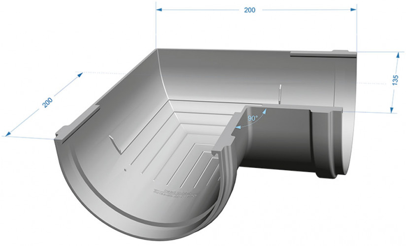 Угол универсальный 90, пломбир Деке PREMIUM