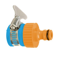 Штуцер для шланга пластиковый, с хомутом, 3/4 64-2-014