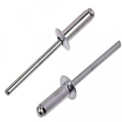 Заклепки вытяжные, алюминиевые, 4х6мм 50шт.