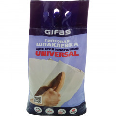 Шпаклевка гипсовая Universal, 3кг Gifas
