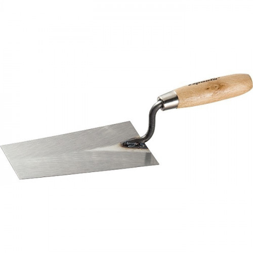 Кельма отделочника стальная, деревянная рукоятка 160мм Sparta 862745