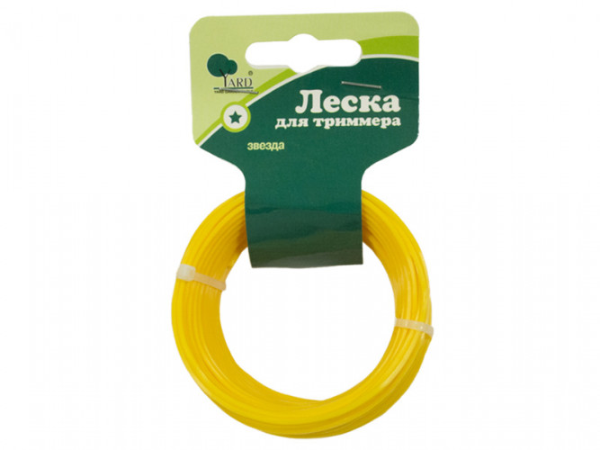 Леска для триммера, звезда 1,6мм, 15м